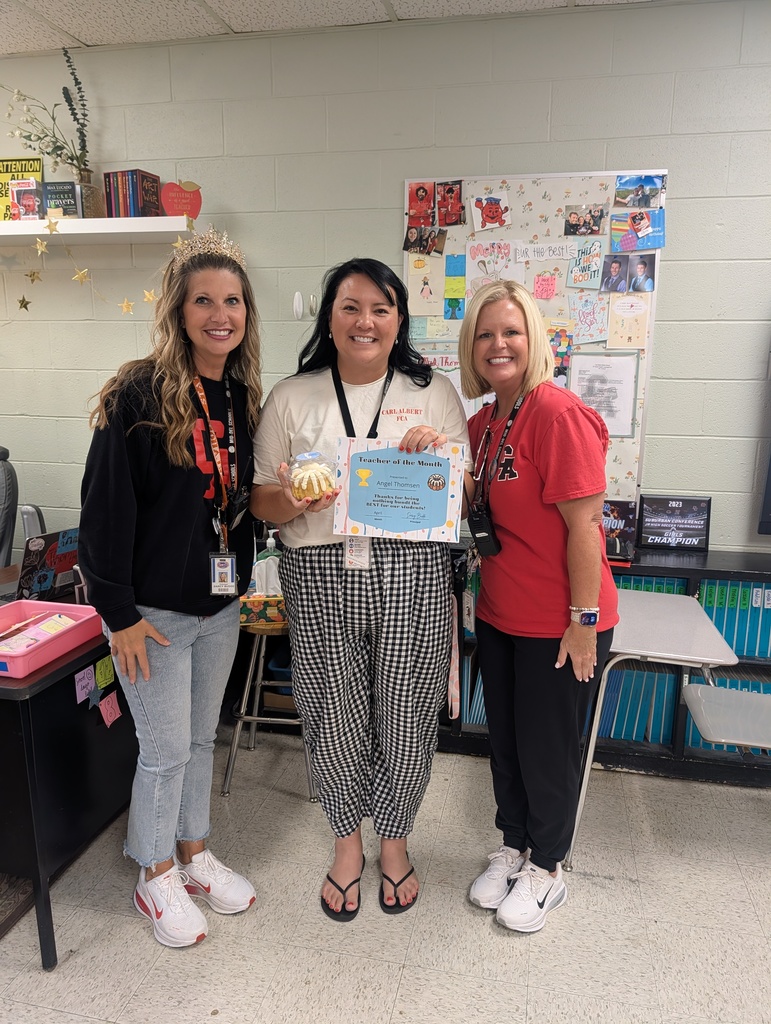 Huge shout out for our teachers of the month, Thank you for always taking care of your team, creating innovative lessons, and being a leader in our building. Congratulations to Ms. Stockinger and Mrs. Thomsen! 