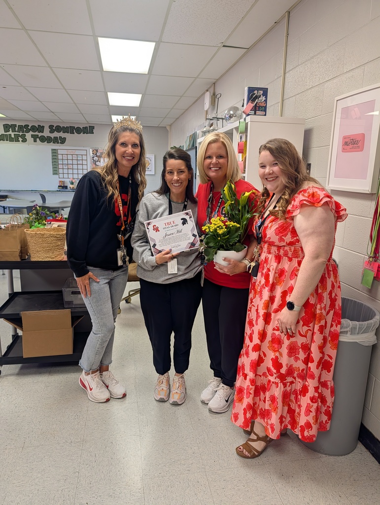 We are so excited to recognize Mrs. Hill as the recipient of our True Titan Award! Through her efforts, she has created meaningful opportunities for connection, collaboration, and fun that help both students and teachers feel more connected to our school community. Her dedication to bringing people together has made a lasting impact and continues to foster a culture where everyone feels valued and a true sense of belonging.