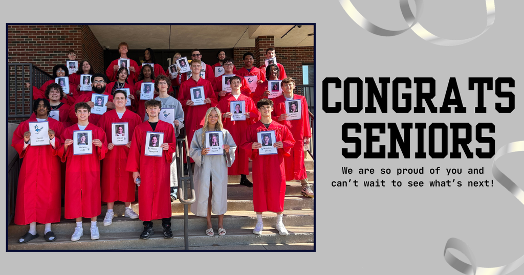 Seniors from Carl Albert High School pose for a picture at their old elementary school, Barnes Elementary. 