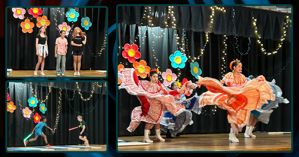 Students perform during the talent show at Barnes Elementary.  