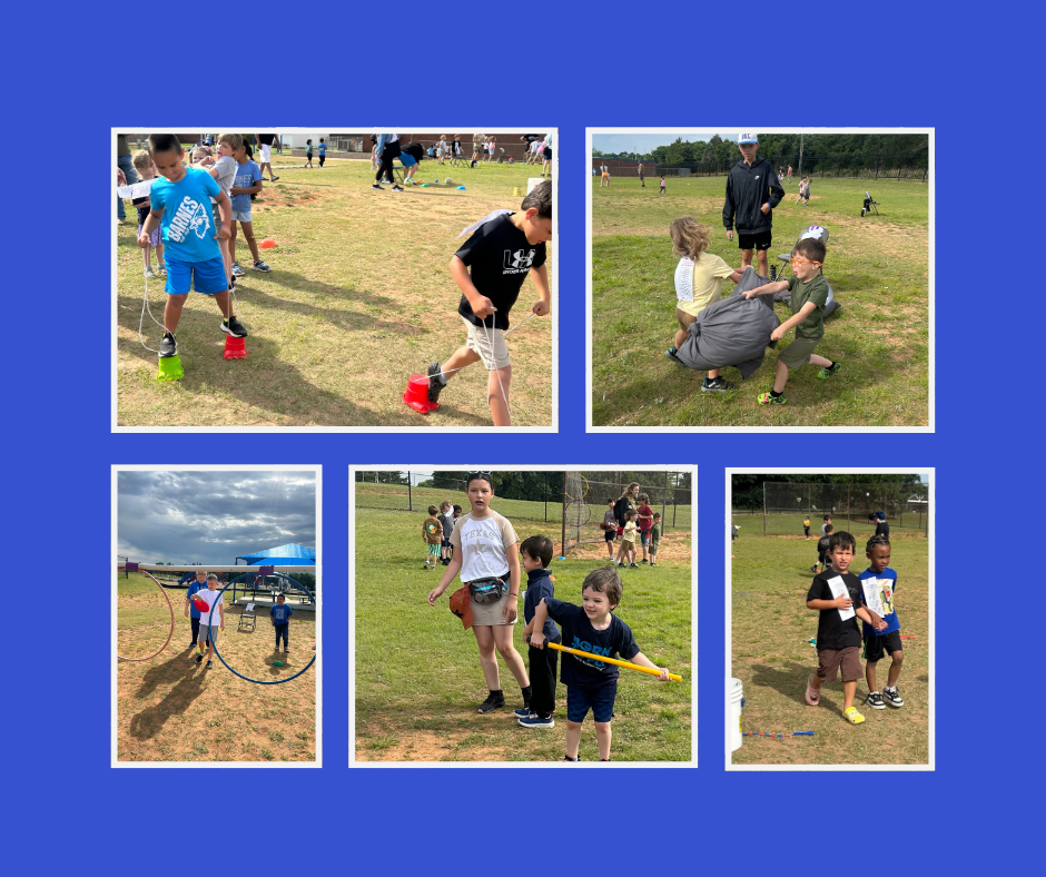Students participate in Super Kids Day activities at Barnes Elementary.