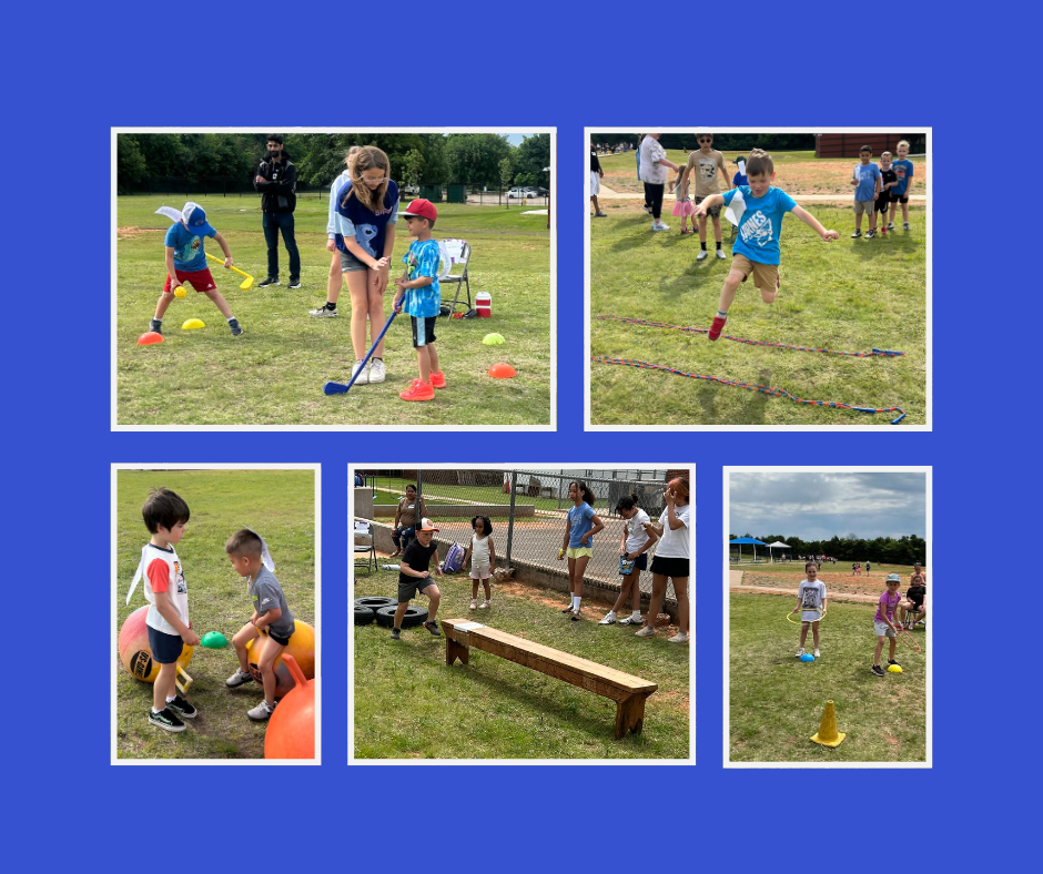 Students participate in Super Kids Day activities at Barnes Elementary.
