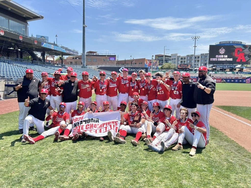Carl Albert claimed the Class 5A state baseball championship with a 7-5 win over Bishop Kelley.