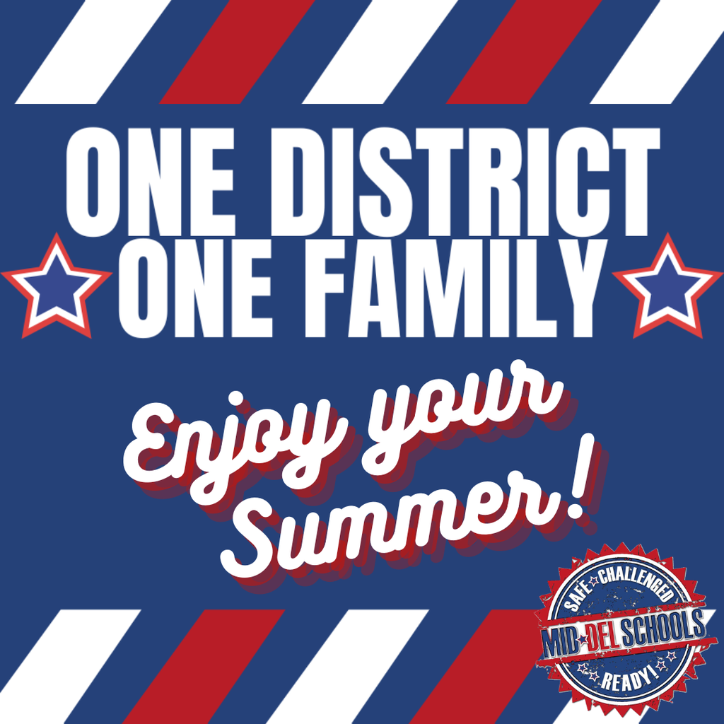 To our incredible Mid-Del staff… YOU MADE IT! ☀️🎉  Thank you for the countless hours, the unwavering dedication, and the heart you poured into our students this year. Because of you, Mid-Del continues to be a place where students are supported, challenged, and loved every single day.  Now it’s time to relax, recharge, and enjoy a well-deserved summer break with your family and friends. We appreciate all you do for #OneDistrictOneFamily and can’t wait to welcome you back this fall! 💙❤️  #ChooseMidDel #mdpurpose