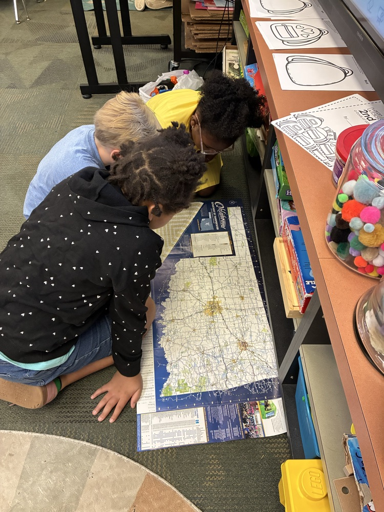 map skills in second grade