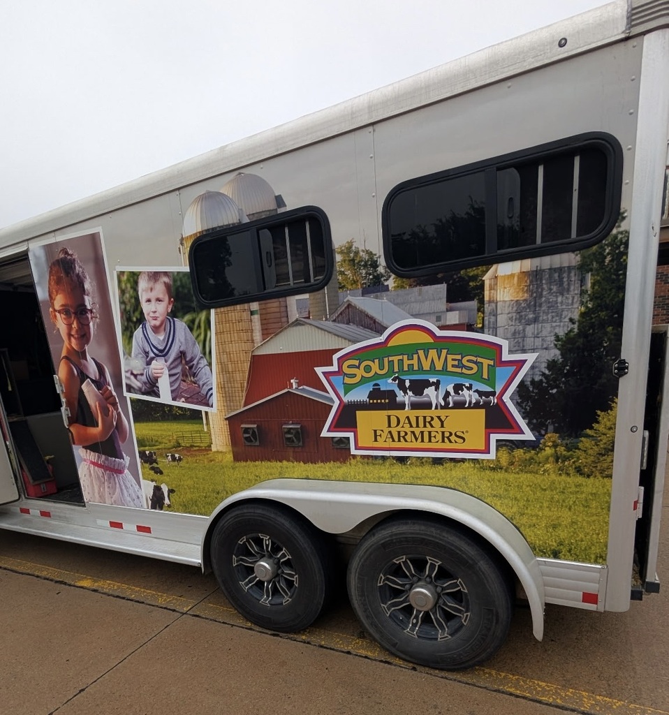 Southwest Dairy Farmers brought their mobile classroom to Barnes Elementary.  