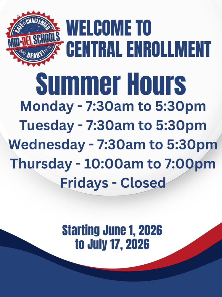 Enrollment Center Summer Hours