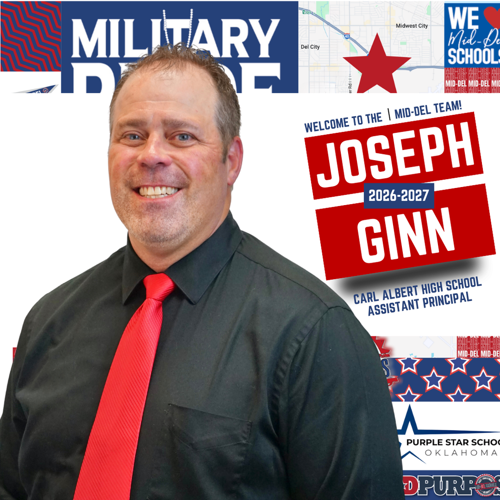 The Mid-Del Board of Education named Mr. Joseph Ginn as the new Assistant Principal at Carl Albert High School.