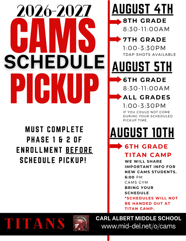 CAMS Schedule Pickup