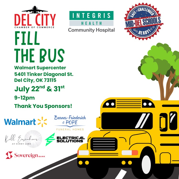 Fill the bus at WalMart July 22nd & 31st