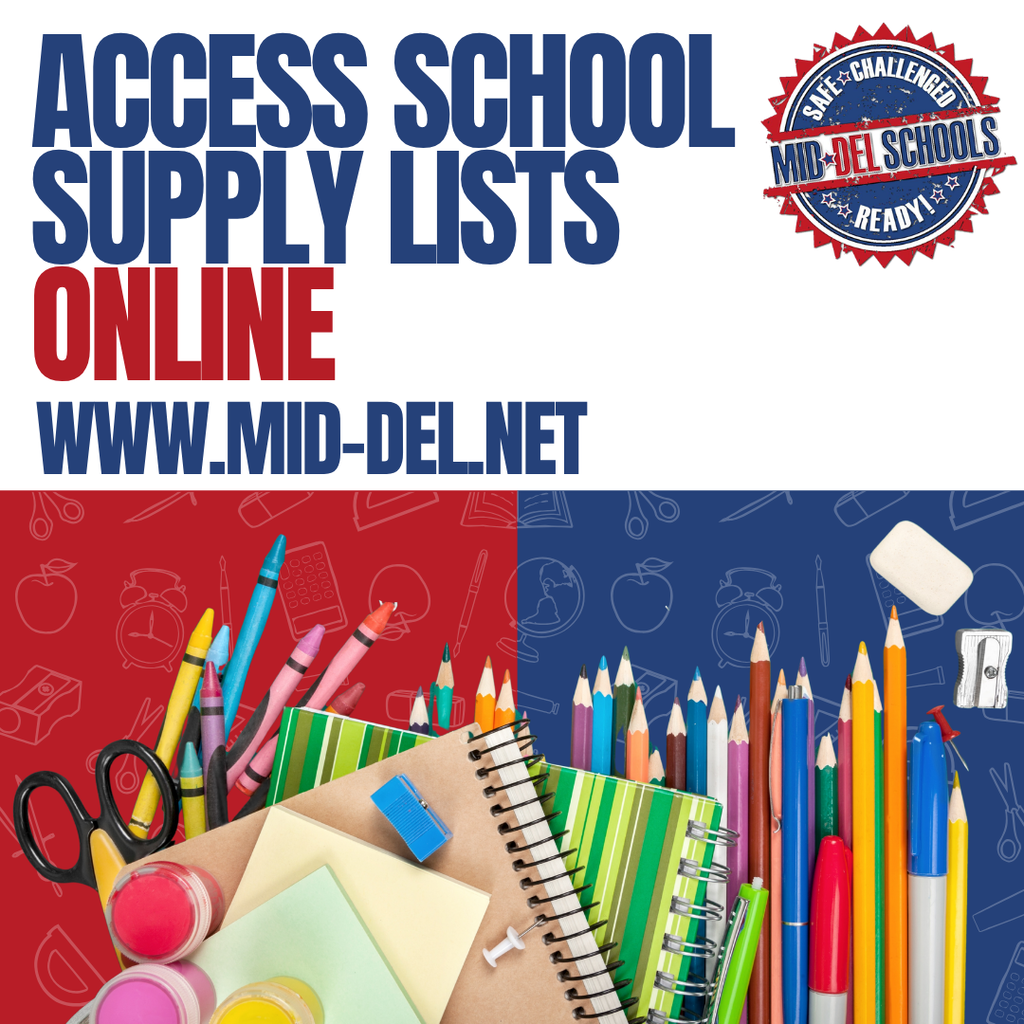 ✏️ Back-to-school starts here!   Find your child's school supply list and all the back-to-school information you need in one place. Click the link below to get ready for a great school year! Link: https://www.mid-del.net/page/2026-2027-back-to-school-information  #ChooseMidDel #OneDistrictOneFamily #BackToSchool #MDPurpose