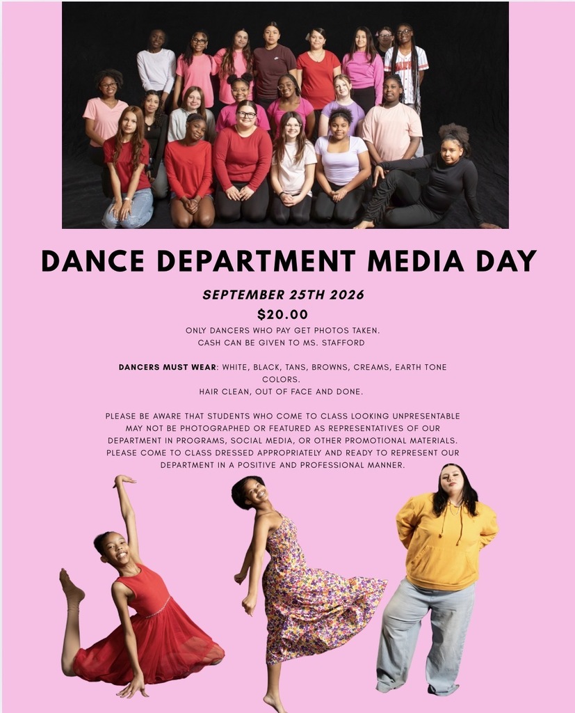 Event flyer with multiple dancers. Some dancers pose in a group while others dance in the foreground.