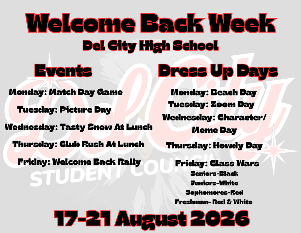 Welcome Back Week flyer 