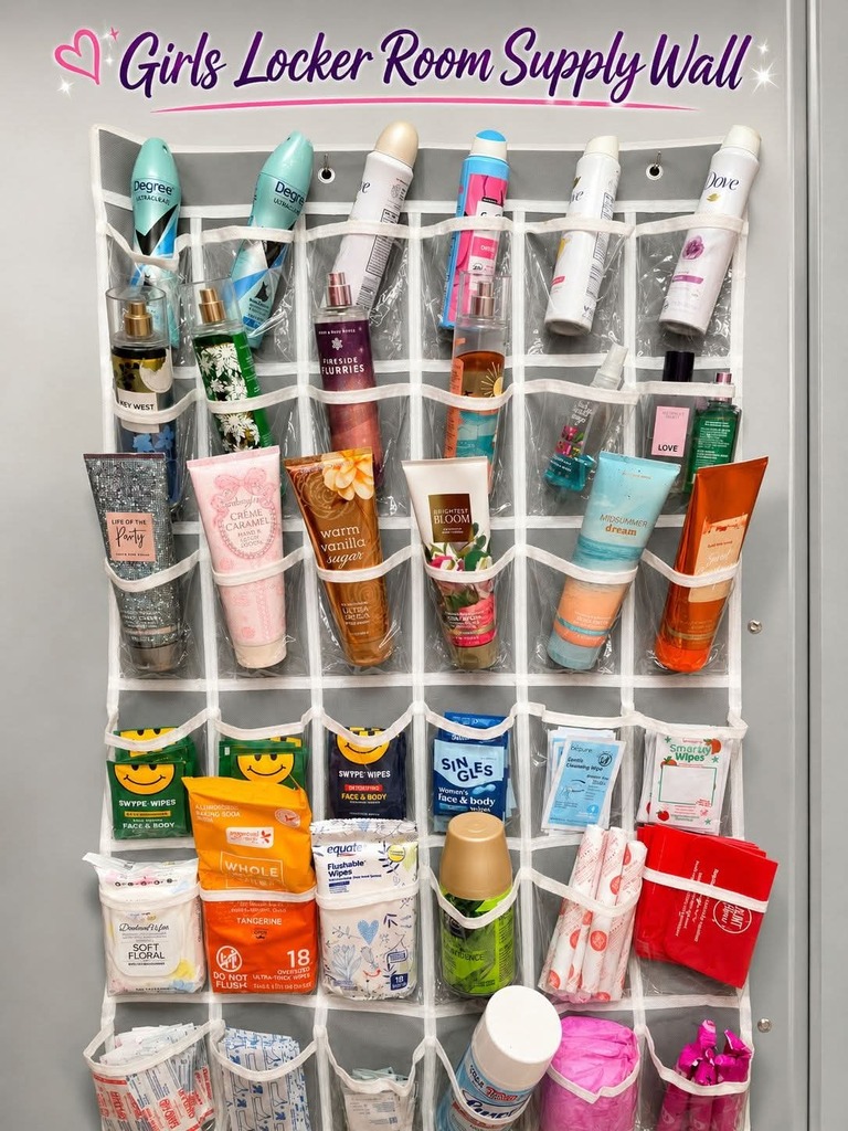 Girls Gym hygiene wall