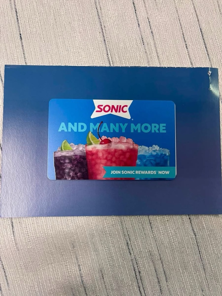 Sonic gift card
