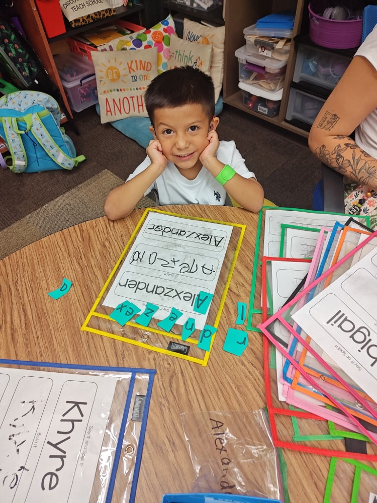 Pre-K name practice