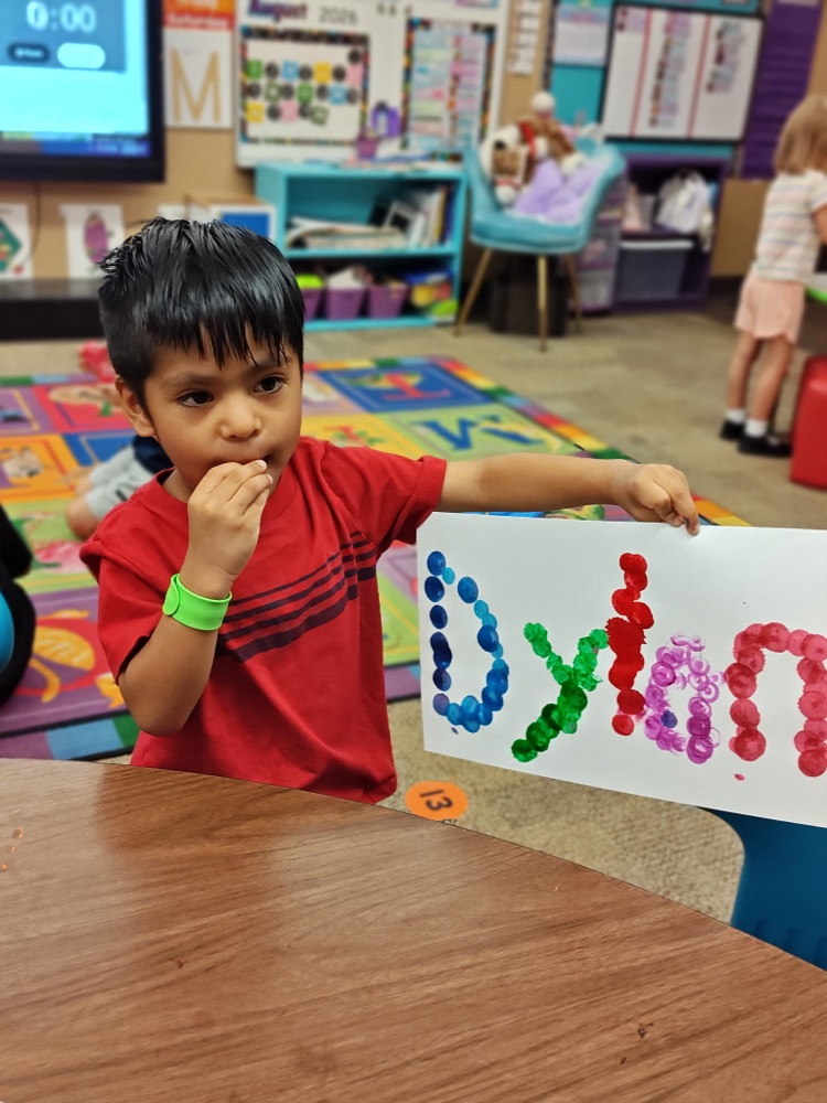 Pre-K name practice