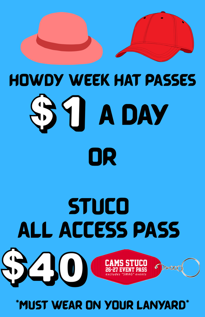 Hat pass for sale all week or buy the All Access Pass for $ 40 all year