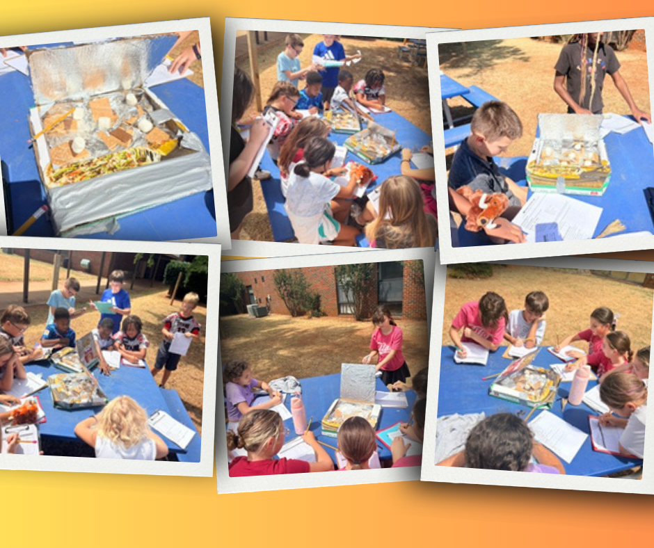 5th grade students at Barnes Elementary conducted science experiments by making smores using the heat from the sun.