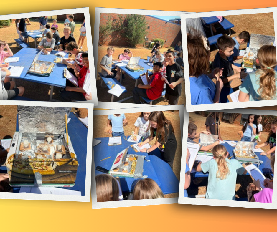 5th grade students at Barnes Elementary conducted science experiments by making smores using the heat from the sun.