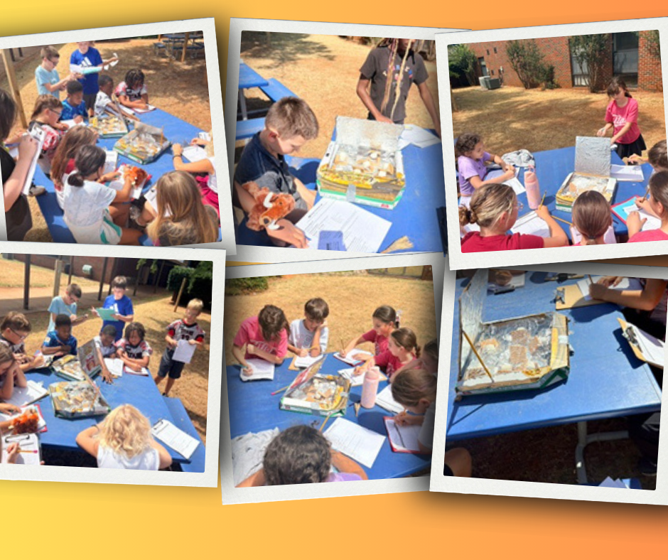 5th grade students at Barnes Elementary conducted science experiments by making smores using the heat from the sun.
