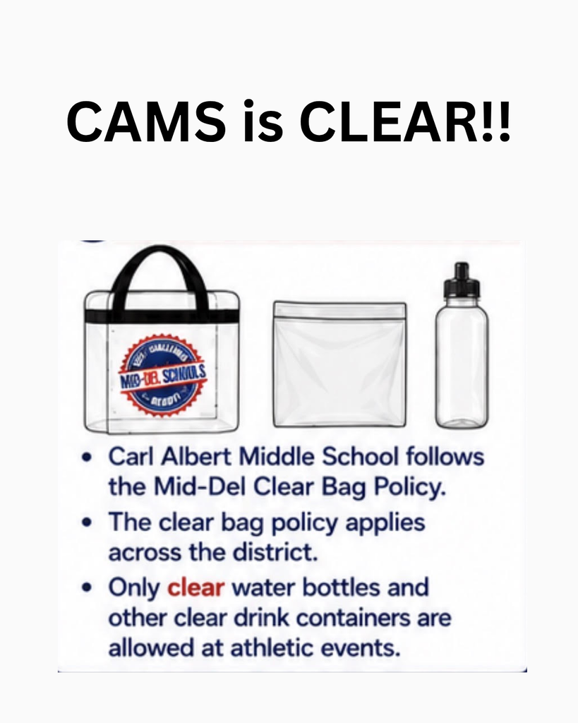 CLEAR BAGS AND WATER BOTTLES ONLY!