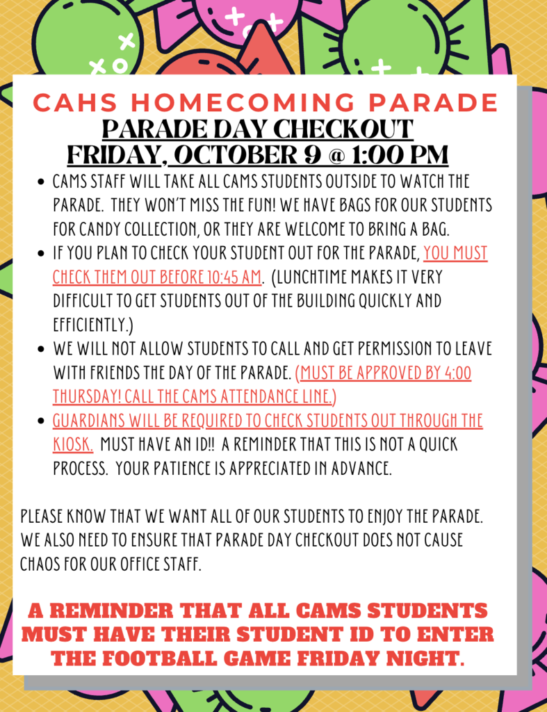 CAHS HOMECOMING PARADE
