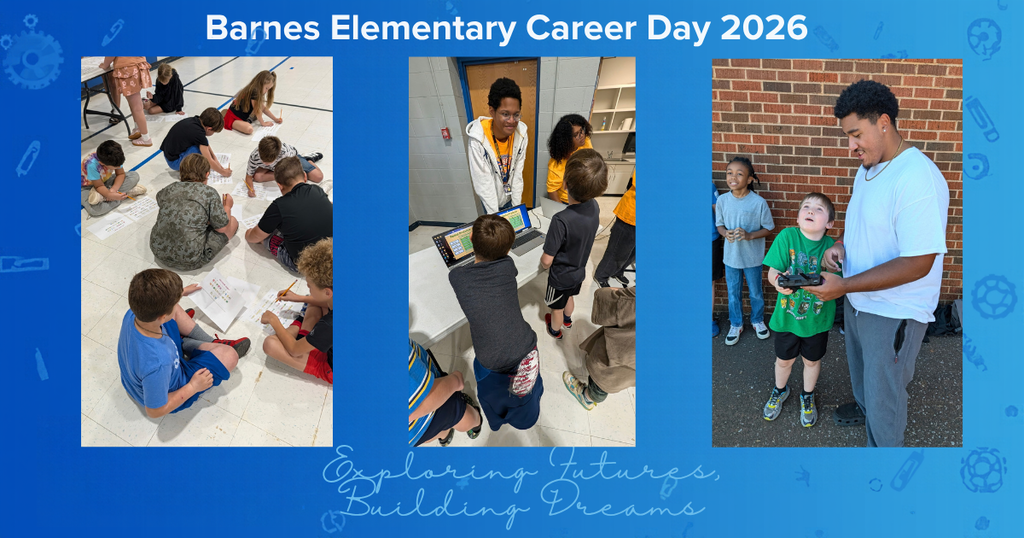 Three images show children and adults in a school. One image has children sitting on the floor.