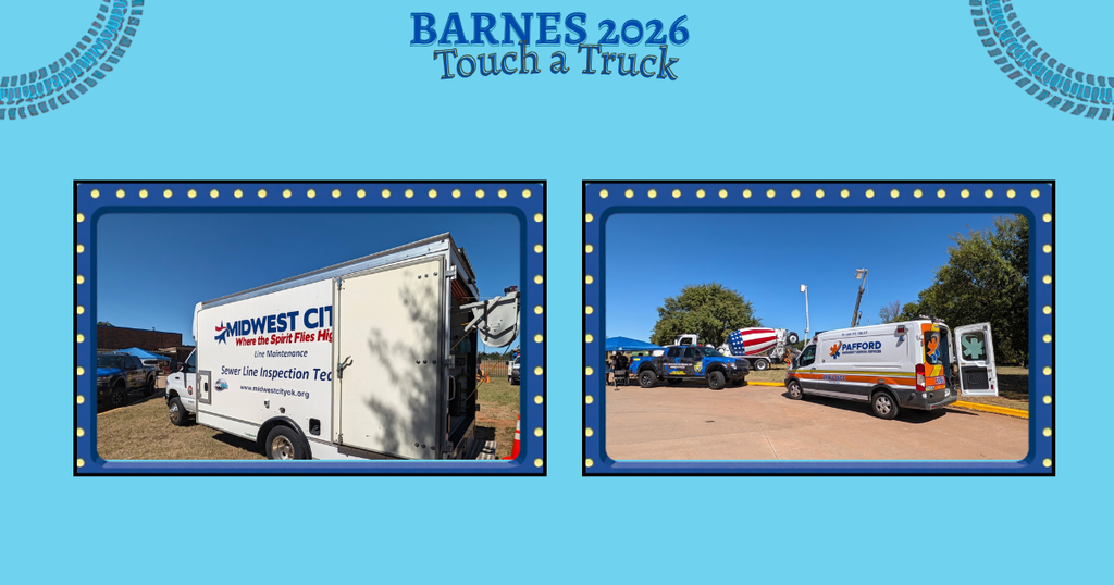 Two images of trucks.   