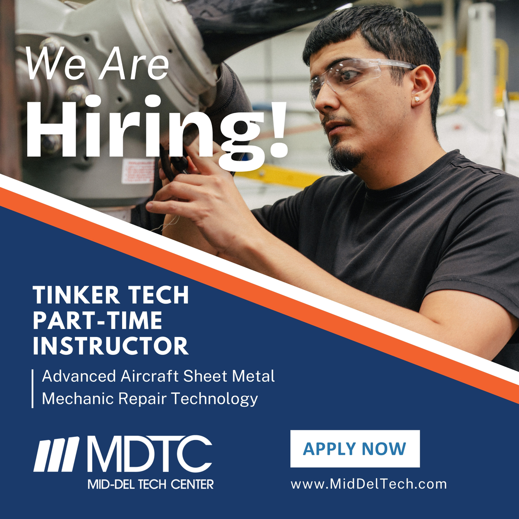 MDTC is hiring a part-time instructor: Image of sheet metal mechanic