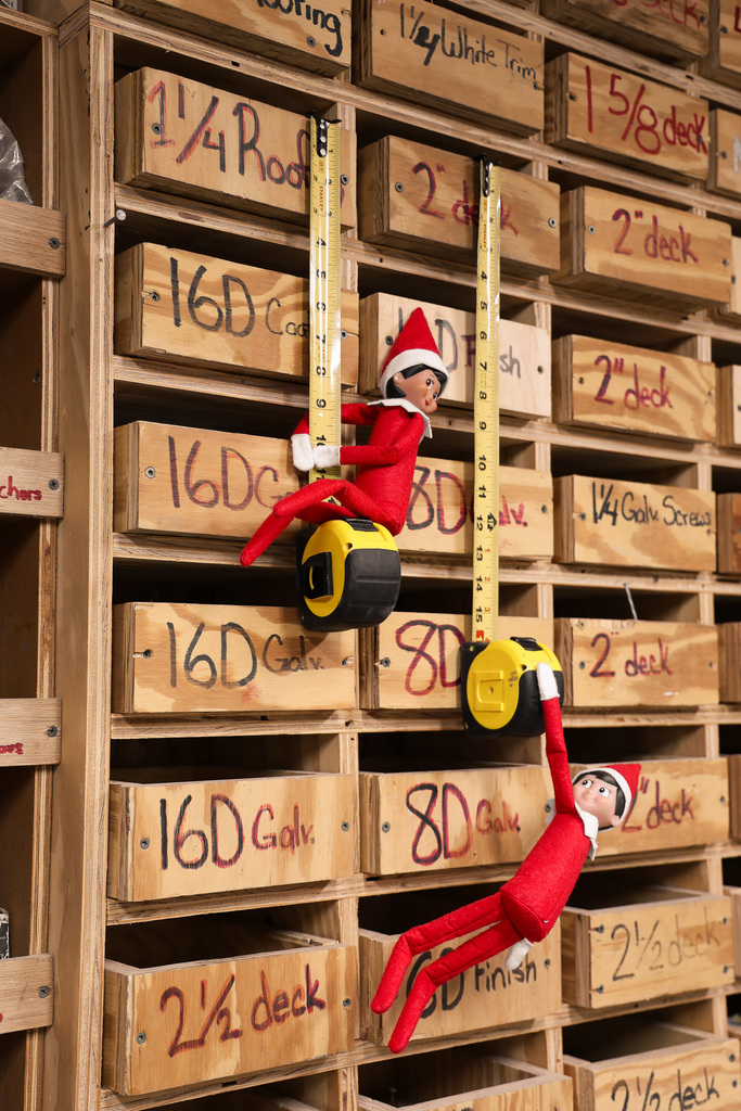 elves in construction shop