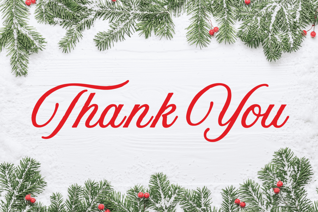 Thank you Christmas image