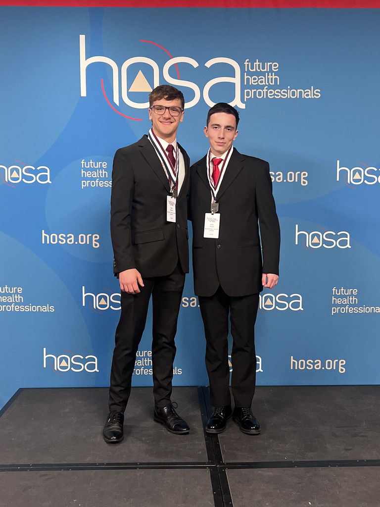 students with medals