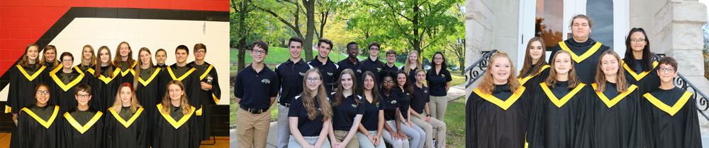 Choir members of various performances