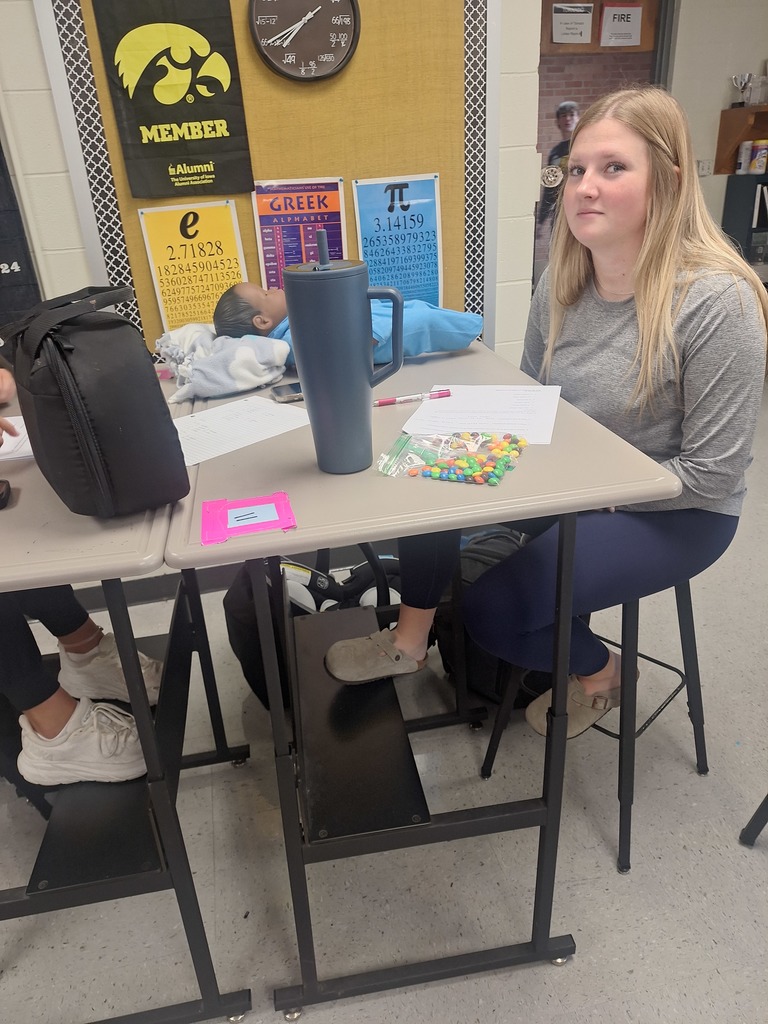 Student working