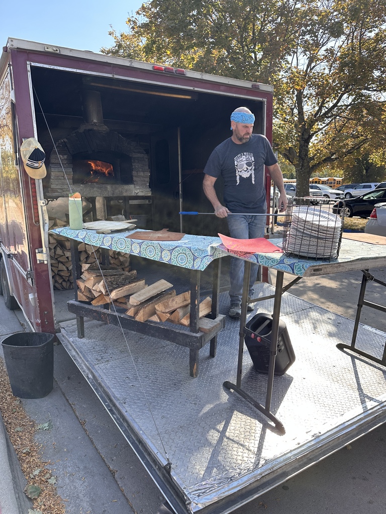 Cooking brick oven pizzas