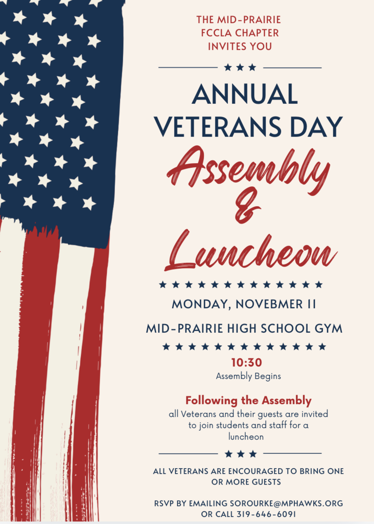 Veterans Day Luncheon Flyer