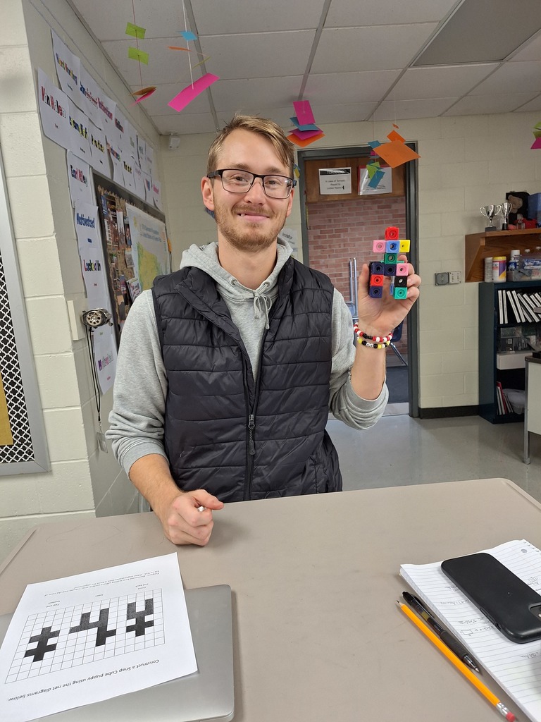 Student and his geometry model