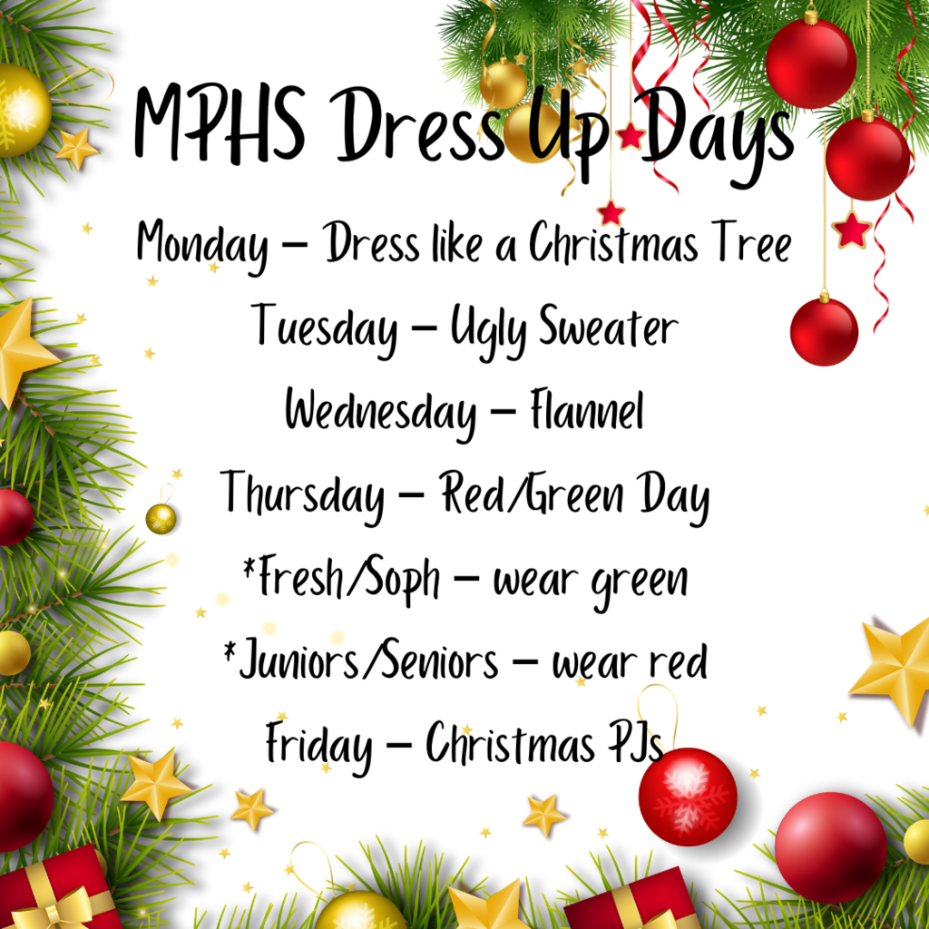 MPHS Christmas dress up days