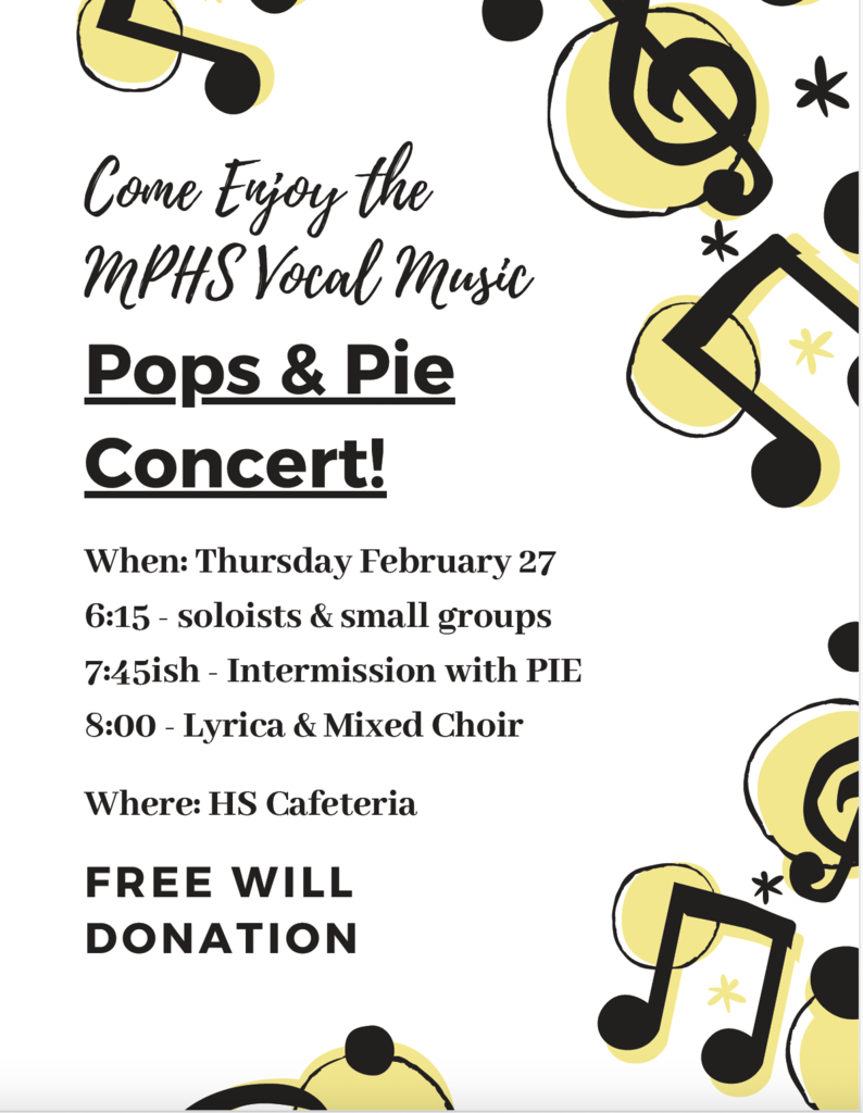 MPHS Pops & Pie Concert 2/27