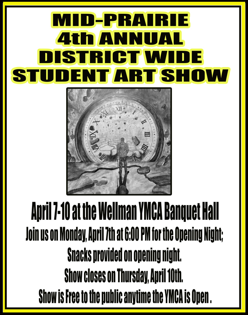 MP 4th Annual District Wide Art Show April 7-10
