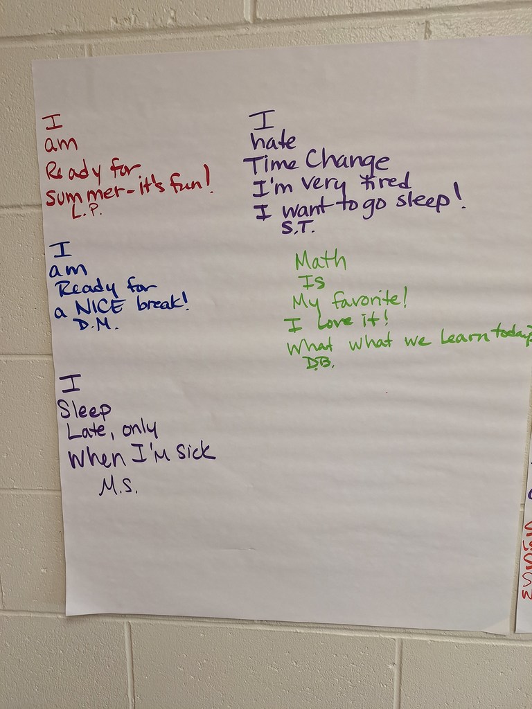 Student Fibonacci Poems