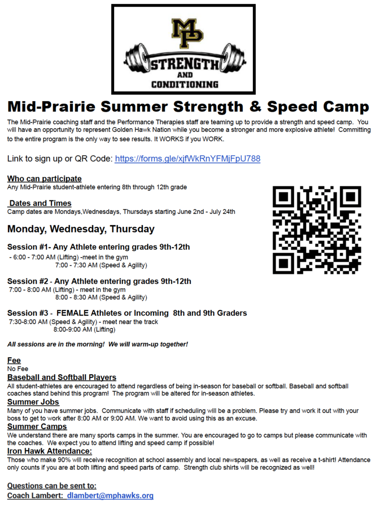 MP Strength & Speed Camp