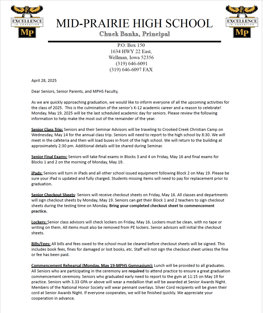 MPHS Senior Letter page 1