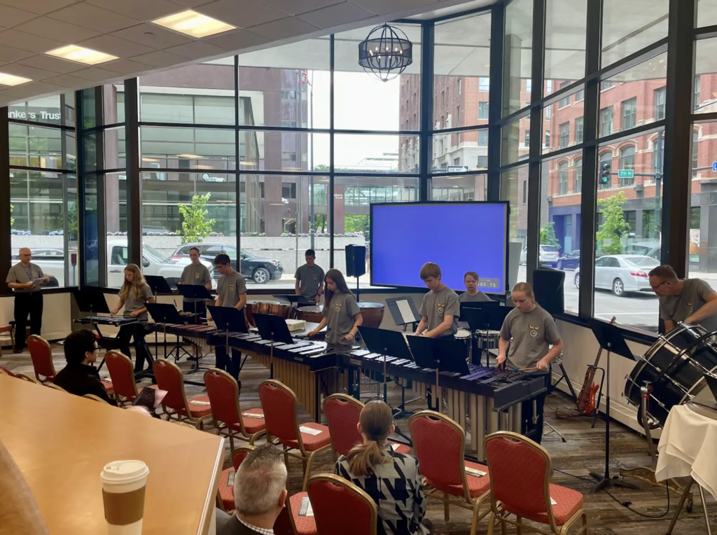 MPHSAP Percussion Students Performing