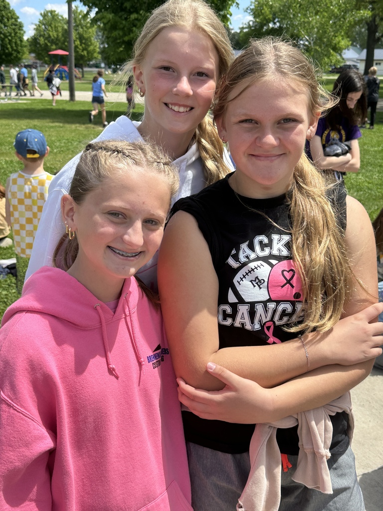Students at kickball
