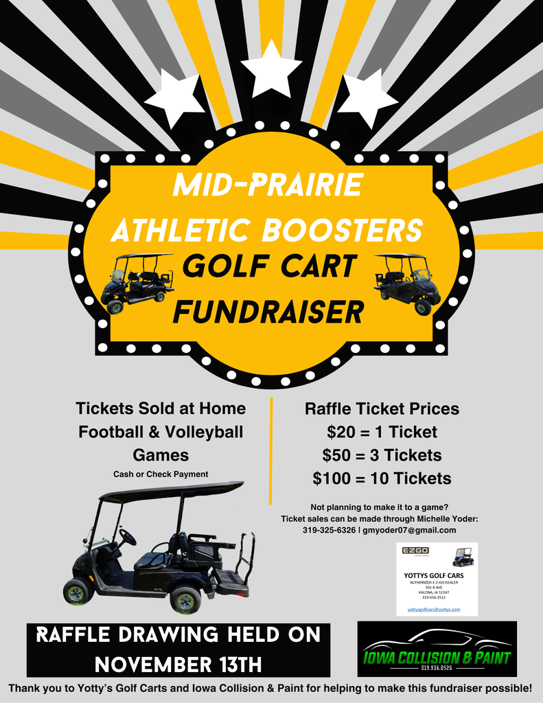 Mid-Prairie Athletic Boosters Golf Cart Fundraiser
