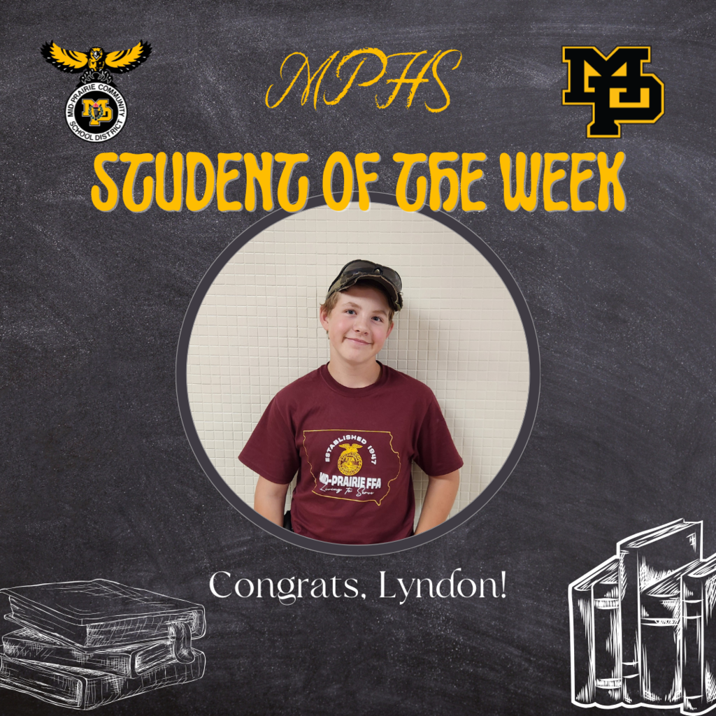 MPHS Student of the Week Lyndon Peak