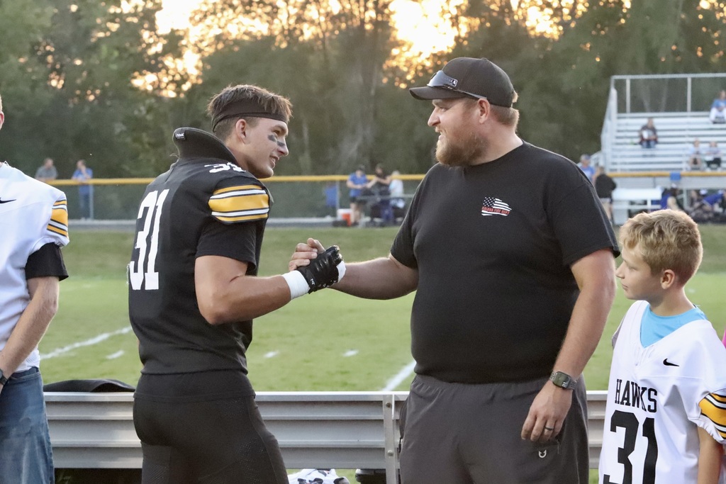 Kaden Kos and Mr. Troyer