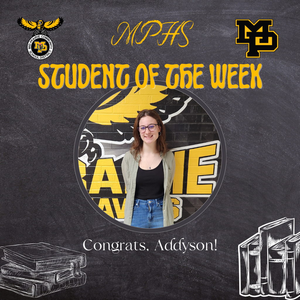MPHS Student of the Week Addyson Asher
